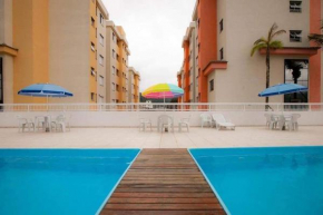 APÊ SUN WAY TOP - Ar Condicionado, Piscina, Churrasqueira, Wi-Fi e itens de praia